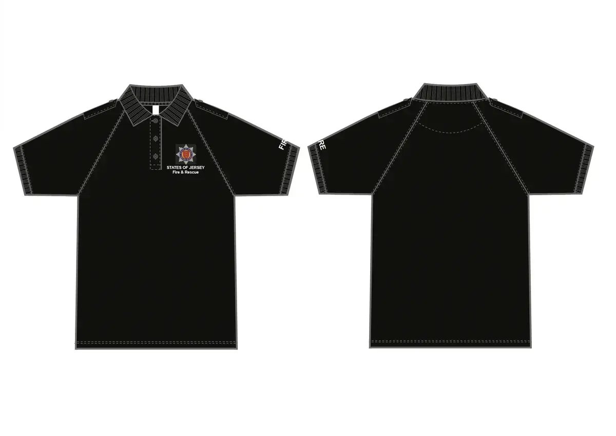 Front and back illustration of polo shirt